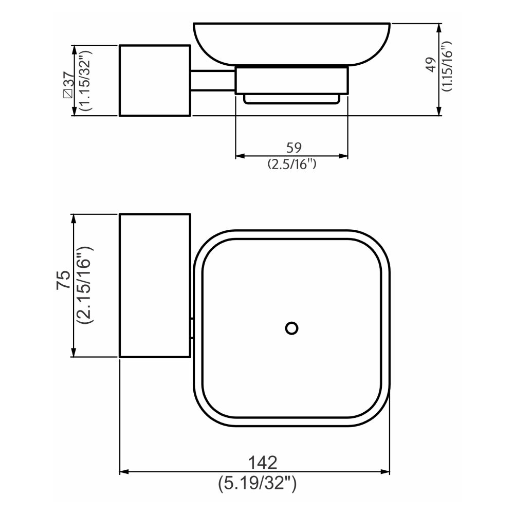 Saboneteira de Vidro Actual Perflex