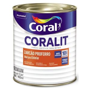 Fundo Zarcão Proferro Coralit Laranja 900ml Coral Fundo Zarcão Proferro Coralit Laranja 900ml Coral