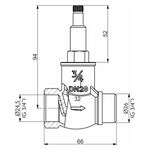 Registro Press&atilde;o Base DN20 Perflex