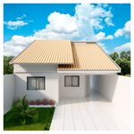 Telha PVC Plan Marfim 242x88cm Afort