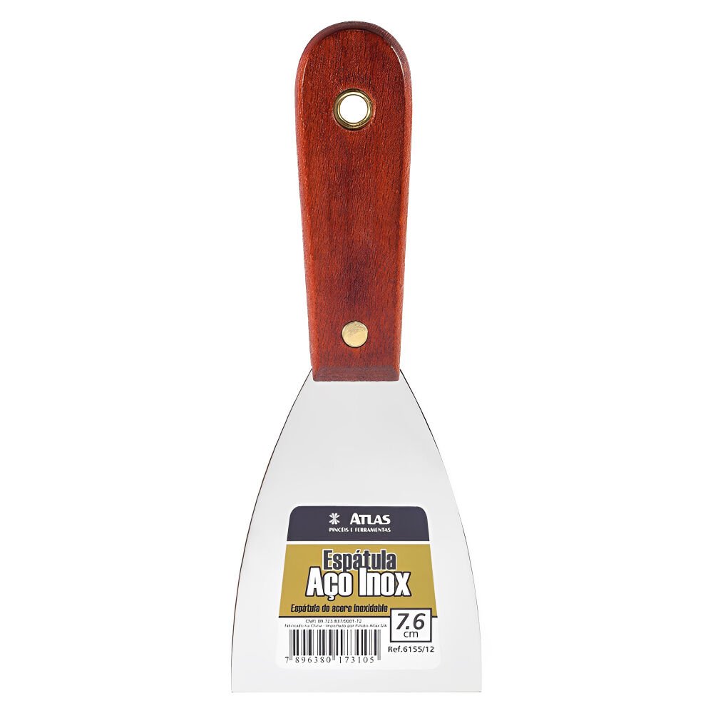 Espátula de Aço Inox 6155/12 7,6cm Atlas
