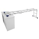 Escada Multifuncional 4x3 Alumínio 12 Degraus MOR