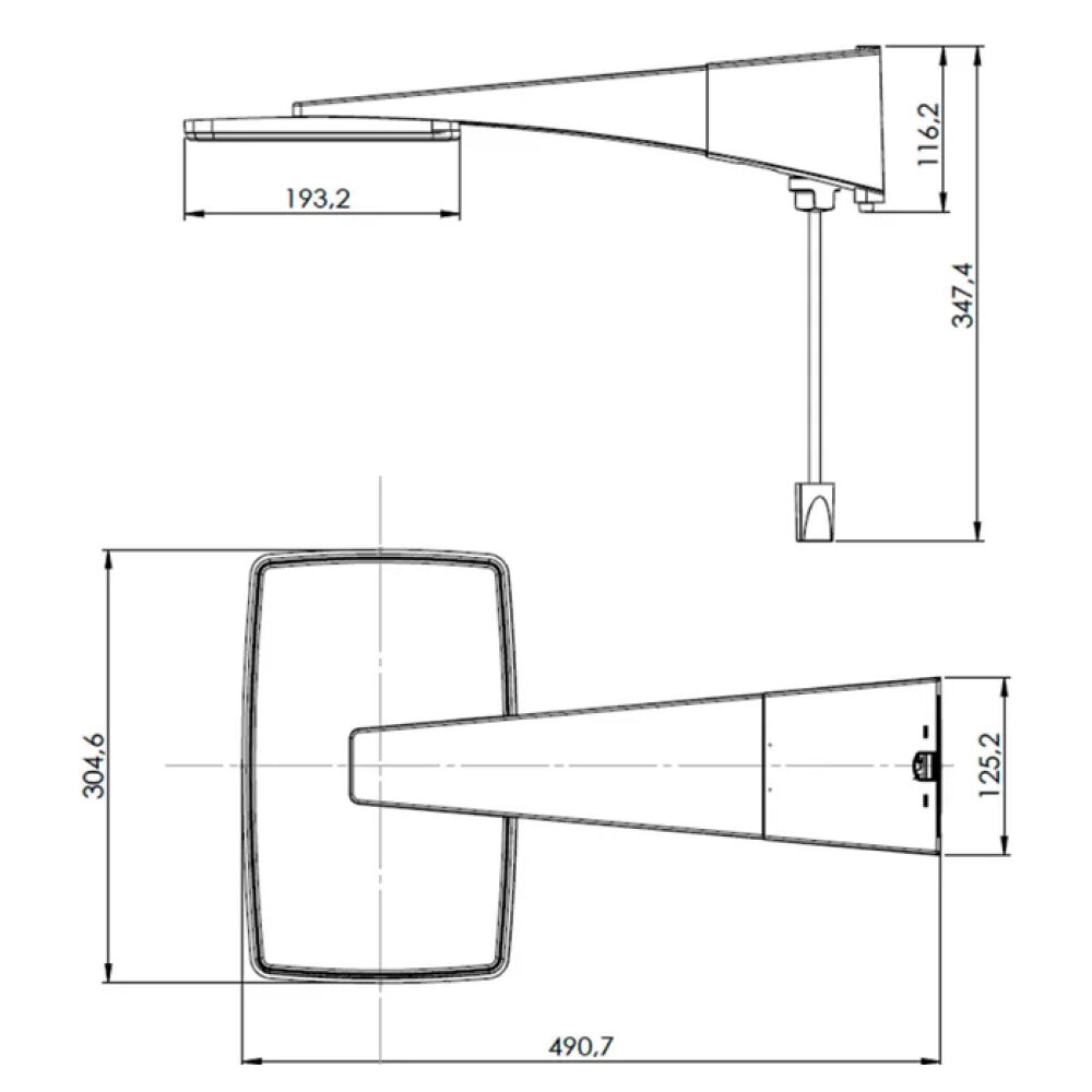 Chuveiro Eletrônico Digital Polo Híbrido 110V 5500W Branco Hydra