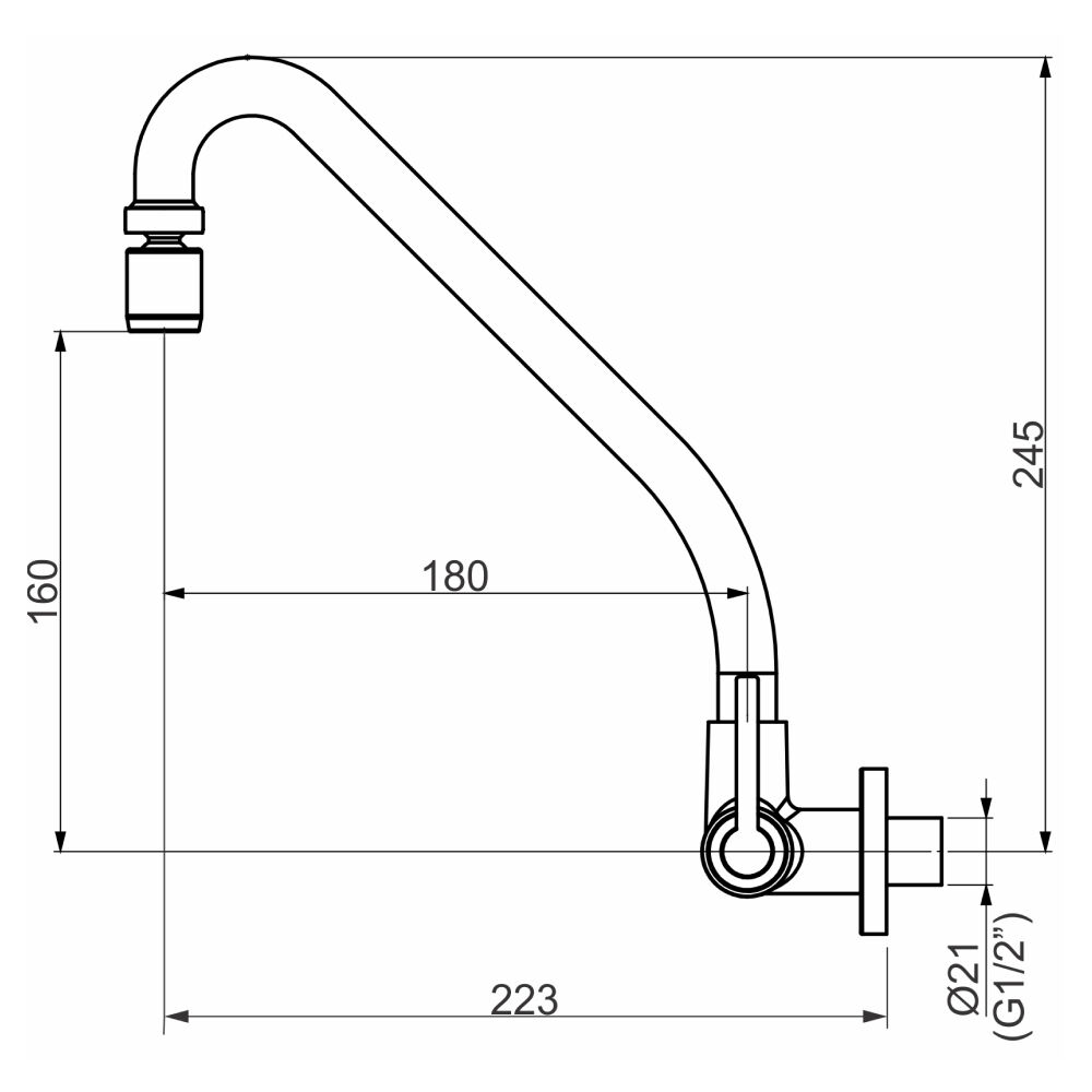 Torneira de Parede para Cozinha Mais Perflex