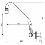 Torneira de Parede para Cozinha Mais Perflex