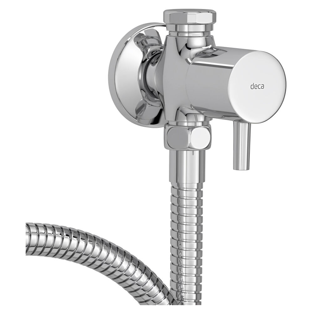 Ducha Higiênica com Registro e Derivação Link Cromado Deca