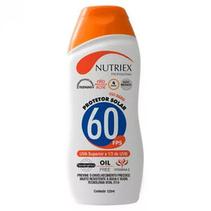 Protetor Solar Profissional FPS 60 120ml Nutriex Protetor Solar Profissional FPS 60 120ml Nutriex