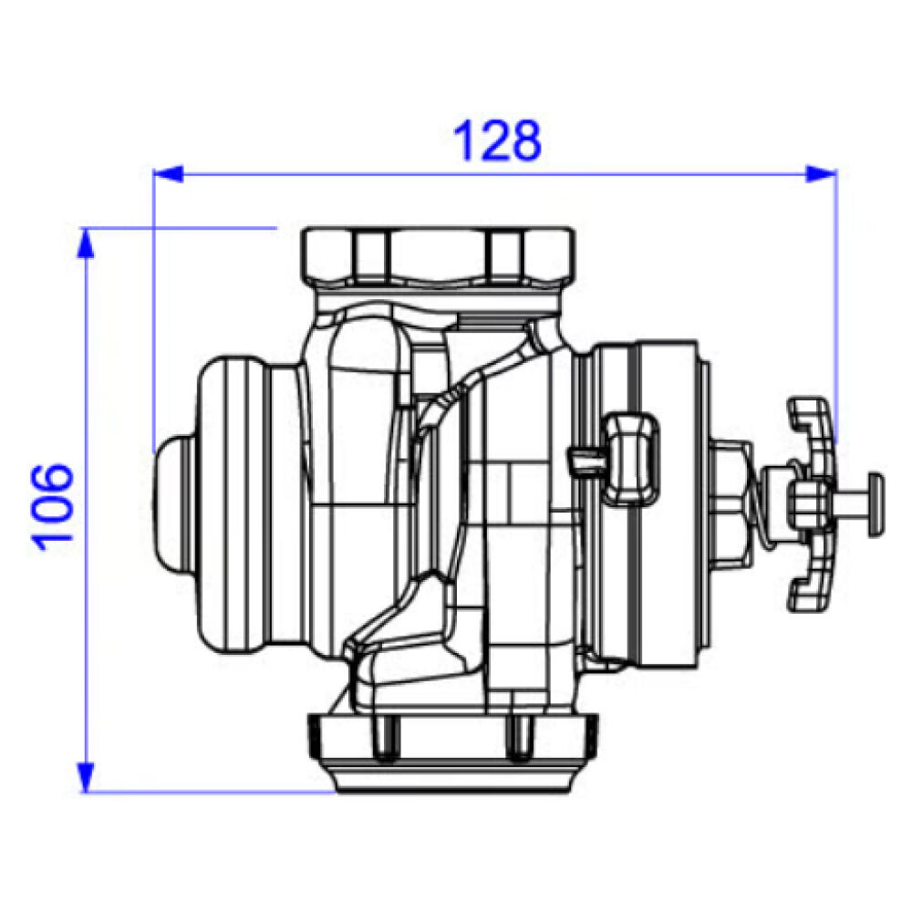 Base para Válvula de Descarga 40mm ou 1.1/4" Hydra Max Deca