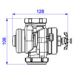 Base para Válvula de Descarga 40mm ou 1.1/4" Hydra Max Deca