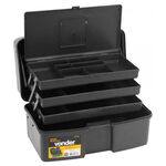 Caixa para Ferramentas Plástica com 3 Bandejas 37cmx22cmx20cm VD3001 Vonder