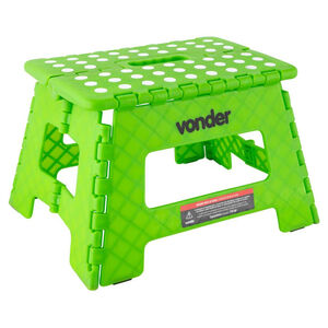 Banqueta Plástica Dobrável 220mm Verde Vonder Banqueta Plástica Dobrável 220mm Verde Vonder