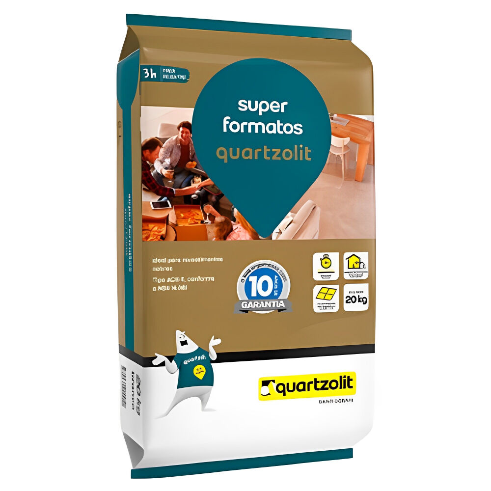 Argamassa Super Formatos 20Kg Branco Quartzolit