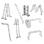 Escada Multifuncional 4x3 Alumínio 12 Degraus MOR
