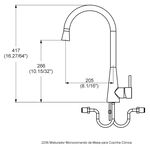 Torneira Misturador Monocomando para Cozinha Preto Fosco Color Conic Perflex