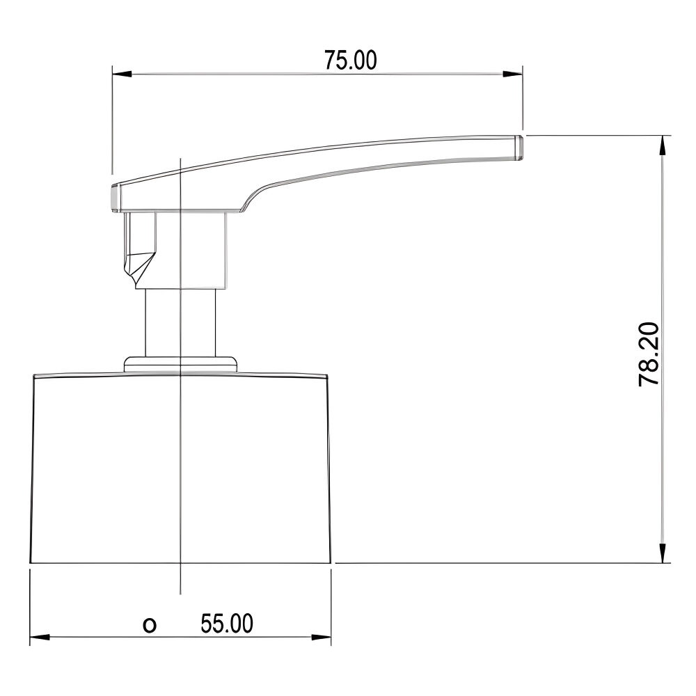 Acabamento para Registro Lorenlike de Gaveta e Pressão de 1", 1/2" a 3/4" Cromado Lorenzetti