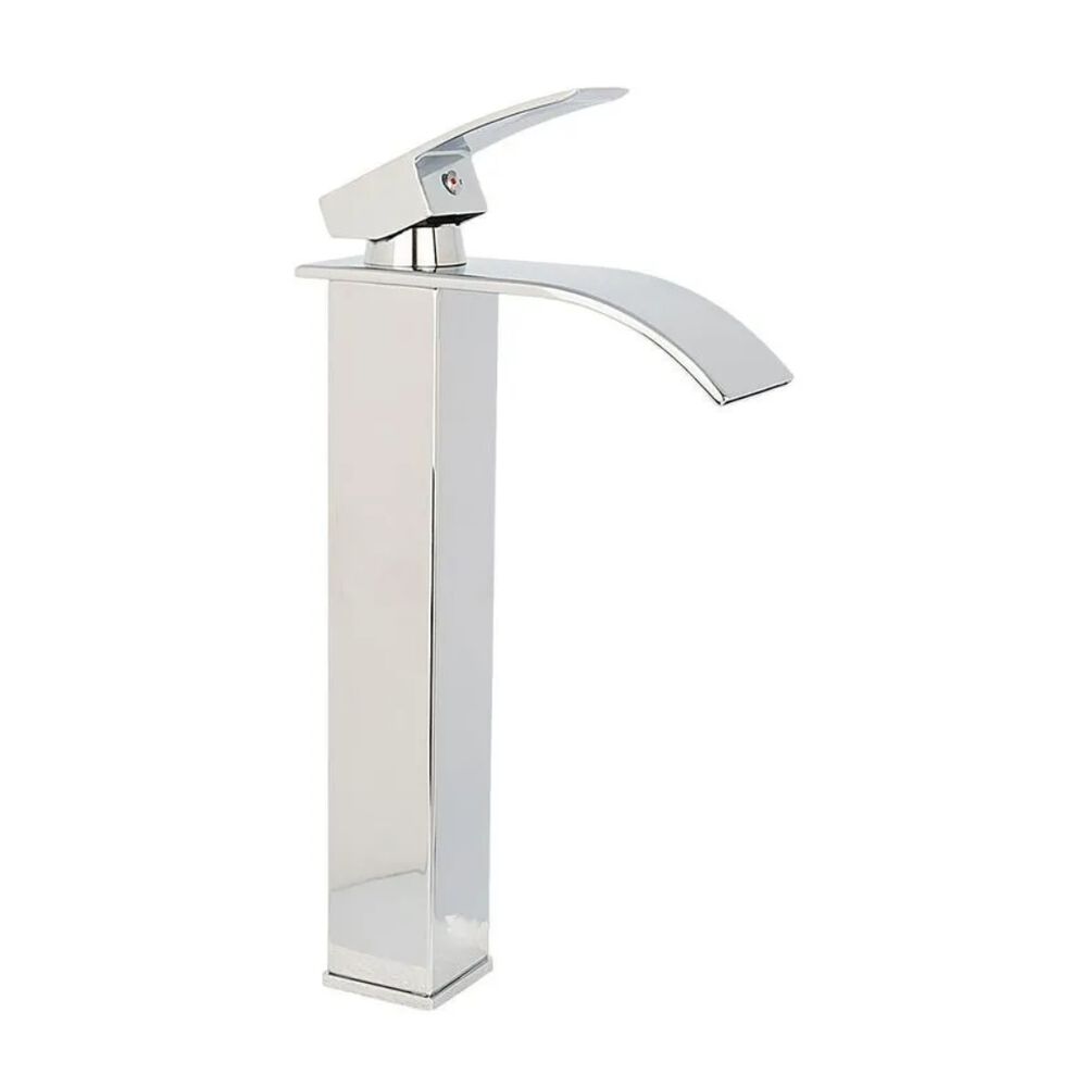 Misturador Monocomando para Lavatório Cascata Premium Bica Alta Cromado Brazil