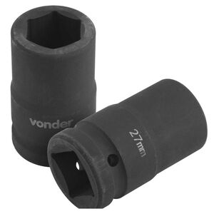 Soquete Sextavado de Impacto Encaixe de 1" x 27mm para Desforcímeto Vonder Soquete Sextavado de Impacto Encaixe de 1" x 27mm para Desforcímeto Vonder