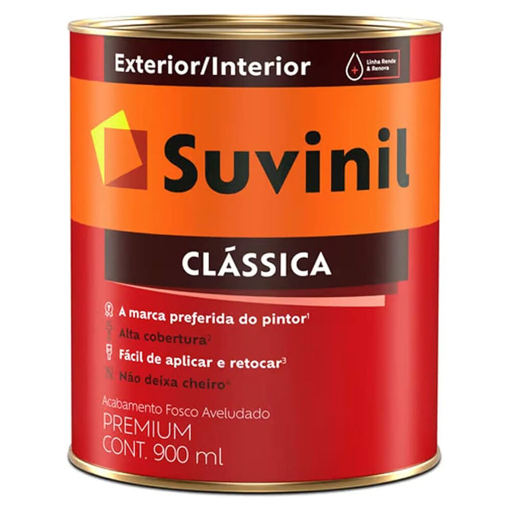 Tinta Látex Clássica Branco Neve 900ml Suvinil