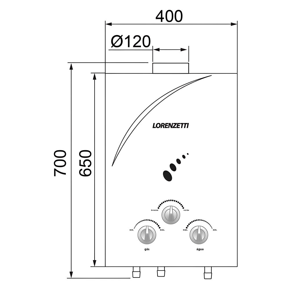 Aquecedor a Gás Lz-1600N Glp Lorenzetti