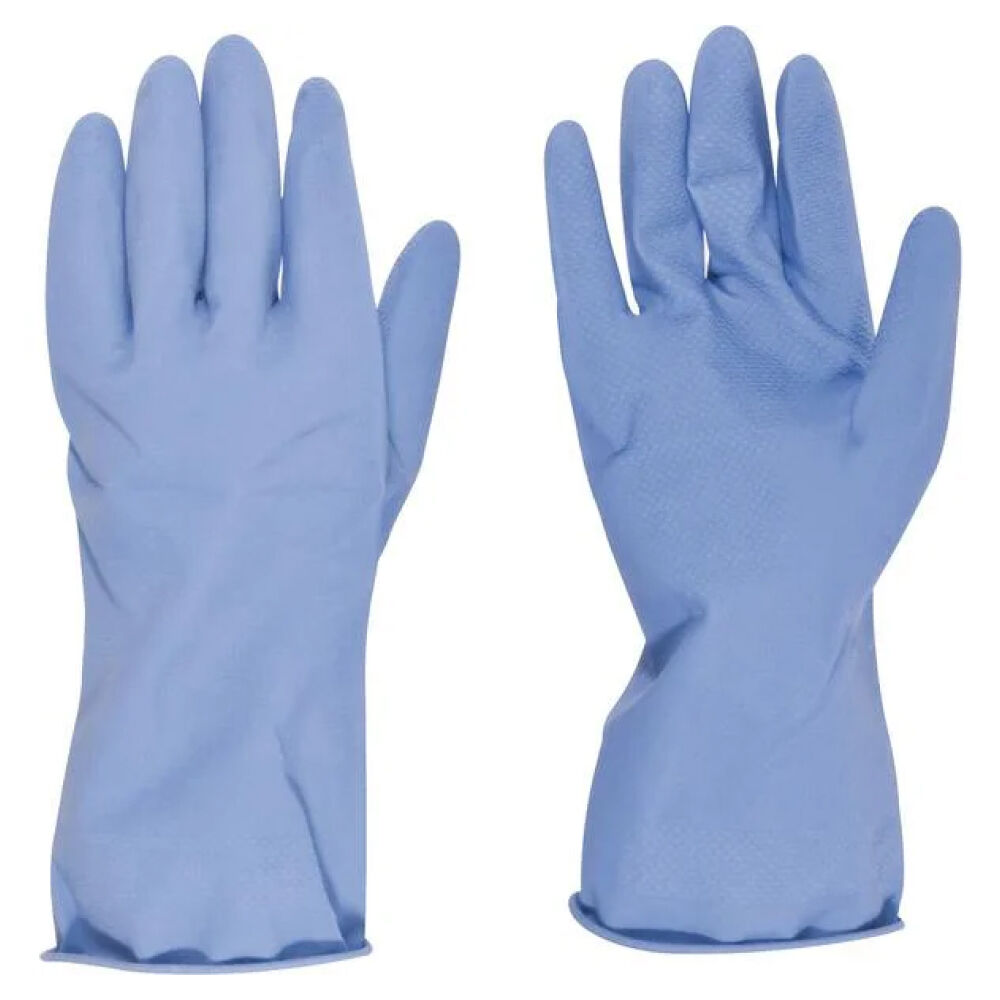 Luva de Látex Tamanho 8 Pequena Azul com Forro Nove54