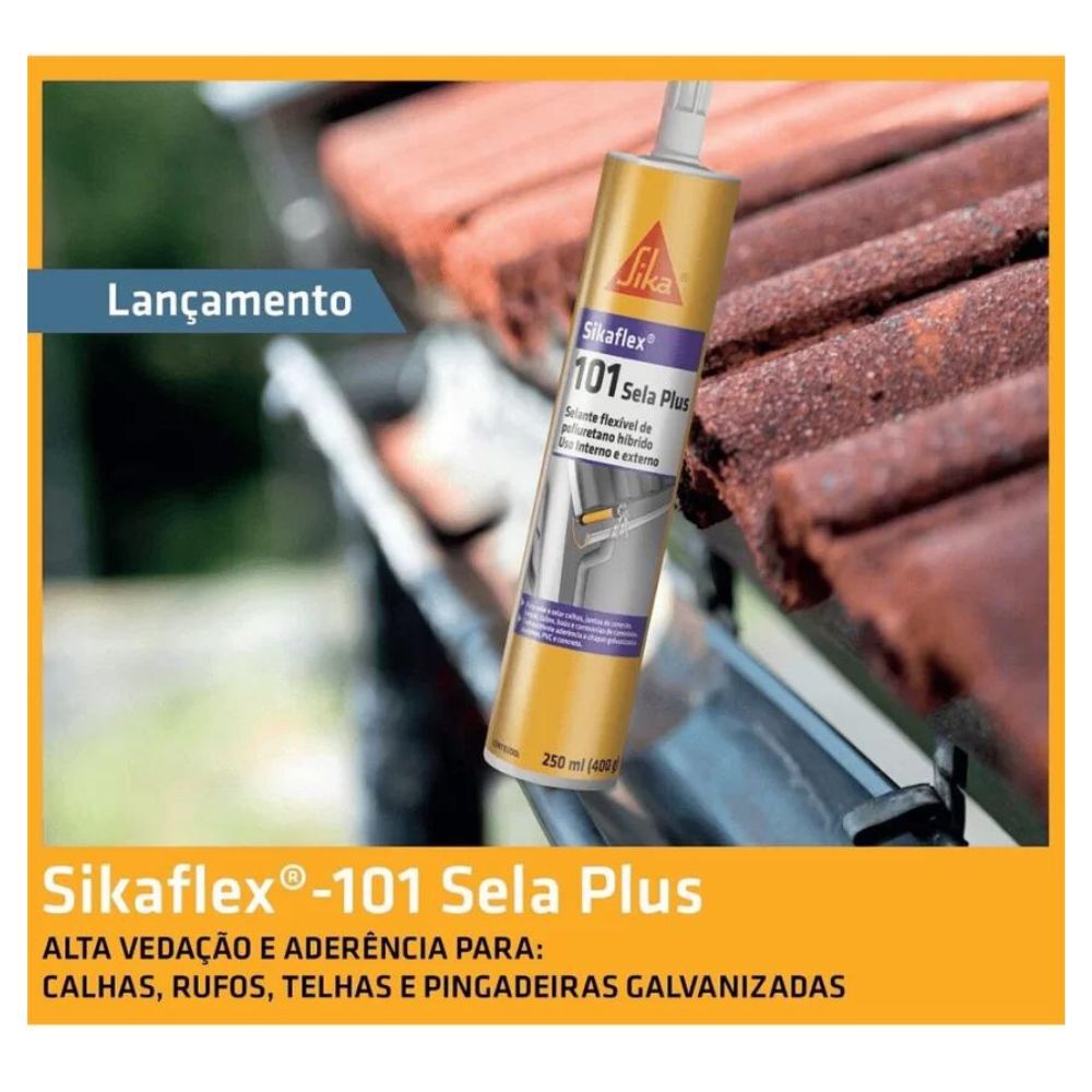 Selante Sikaflex-101 Sela Plus 400gr/250ml Sika