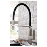 Misturador Monocomando de Mesa para Cozinha Color Flex 1/2'' Aço Escovado Addra