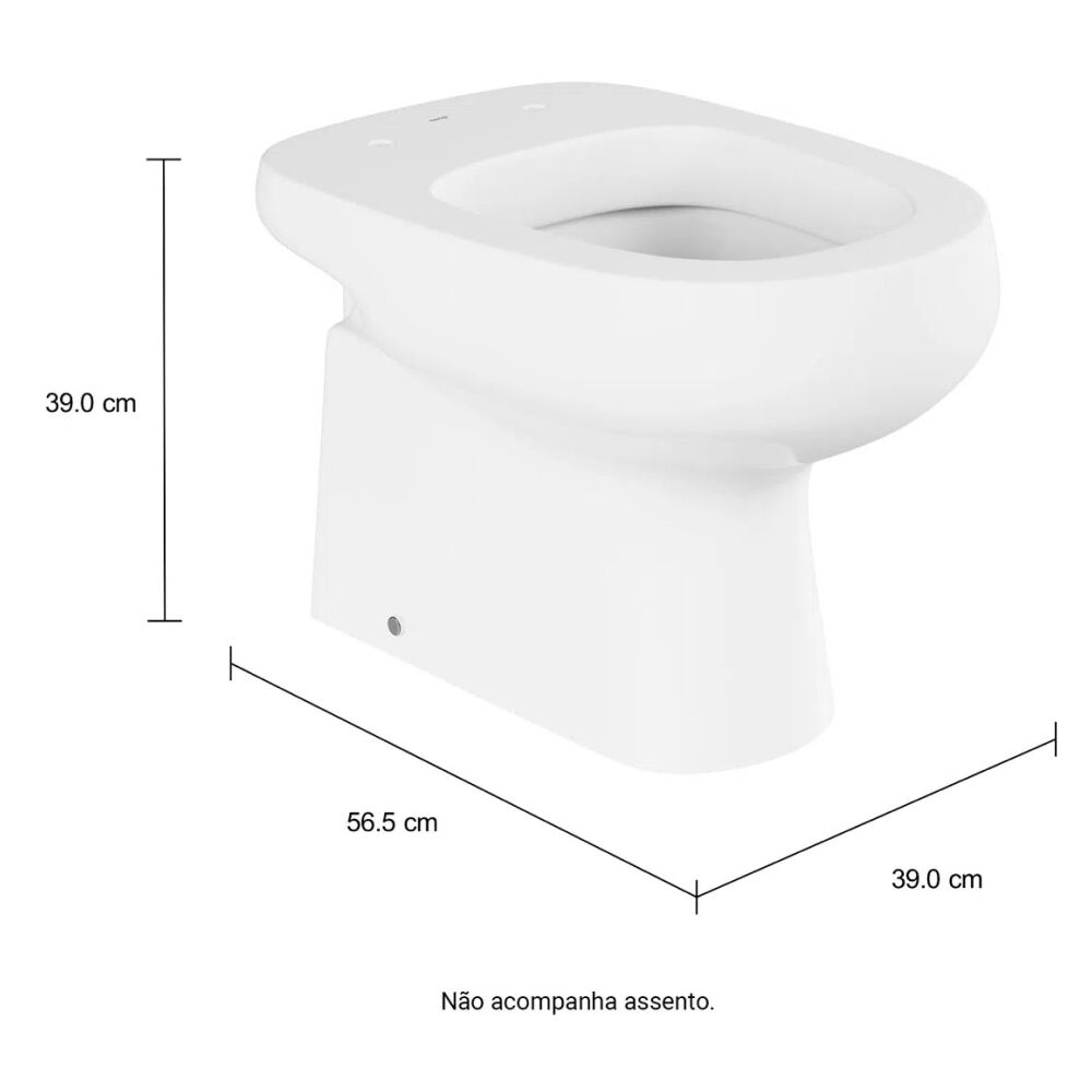 Vaso Sanitário Convencional Monte Carlo Branco Deca