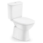 Kit Vaso Sanitário com Caixa Acoplada e Assento Sanitário Debba Classic Branco Roca