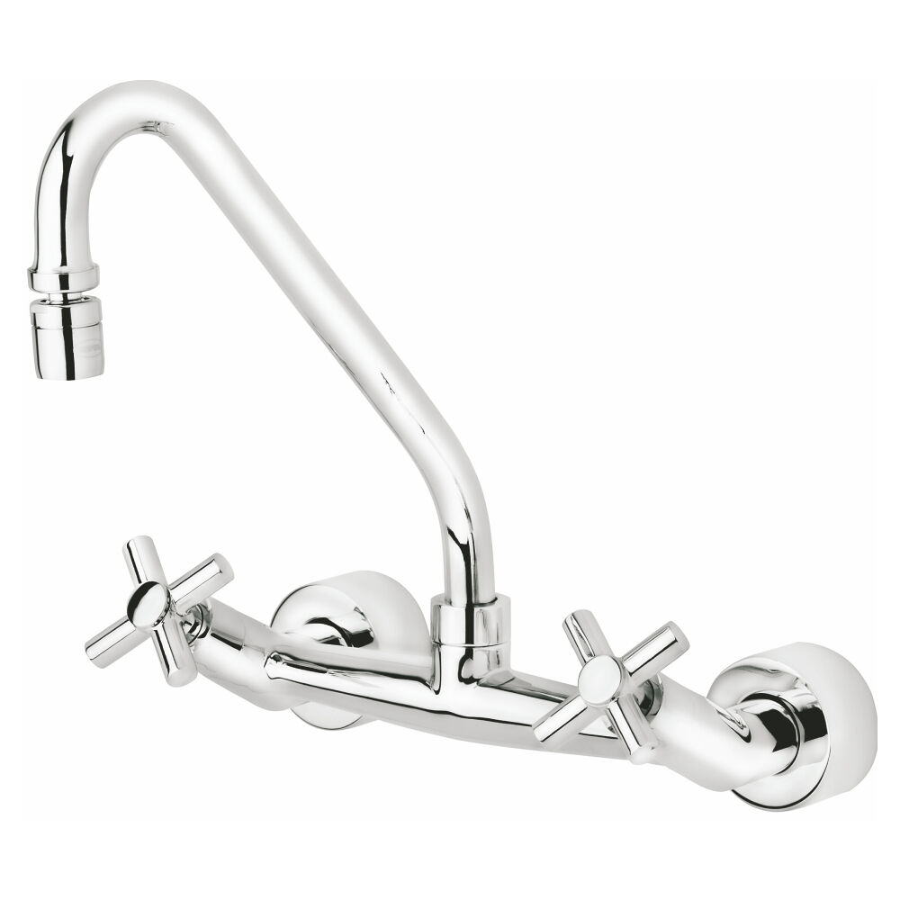 Torneira Misturador de Parede para Cozinha Slim Cross Perflex