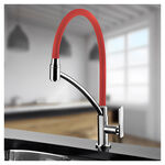 Torneira de Bancada Lorenchef com Bica Móvel Vermelho/Cromado Lorenzetti