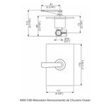 Misturador Monocomando para Chuveiro Ocean Perflex