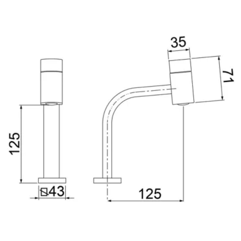 Torneira de Mesa para Lavatório Loren Code Black Lorenzetti