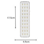 Luminária de Emergência 30 Leds Super Slim Segurimax