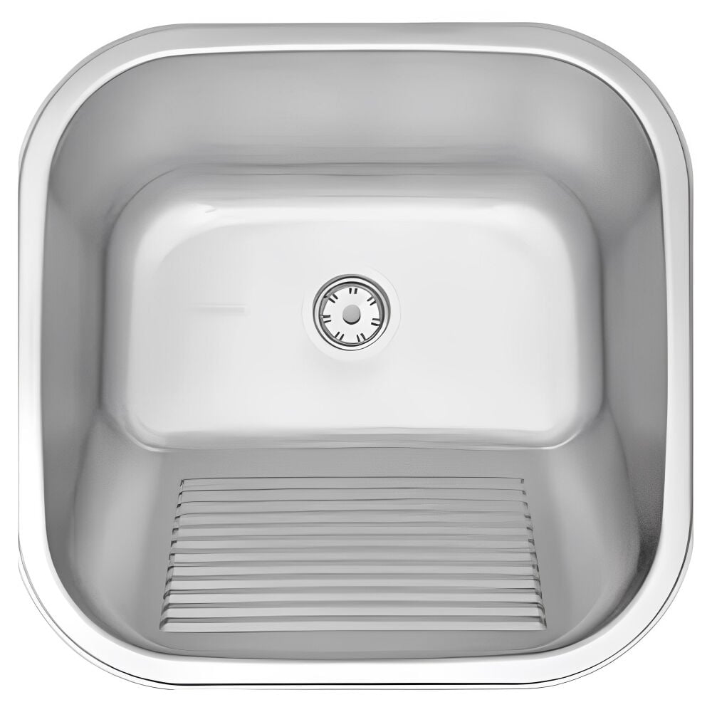Tanque de Encaixe Hera 25L em Aço Inox Acetinado 40x40cm Tramontina