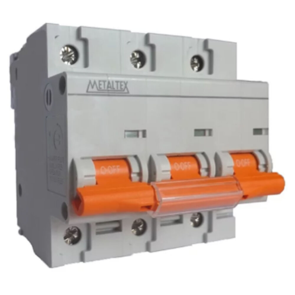 Mini Disjuntor Tripolar 2A Curva C Metaltex