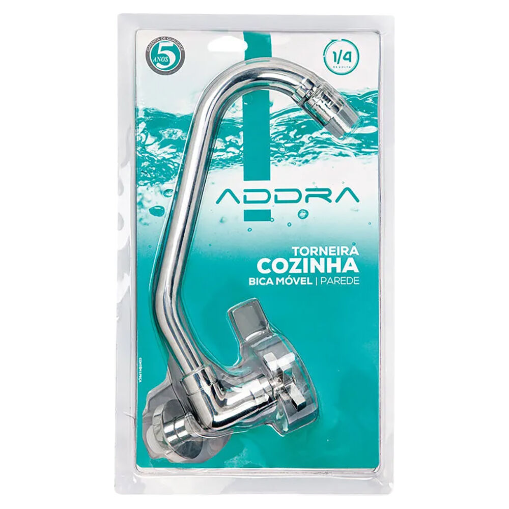 Torneira de Parede para Cozinha 1167 C38 1/2" Cromado Addra
