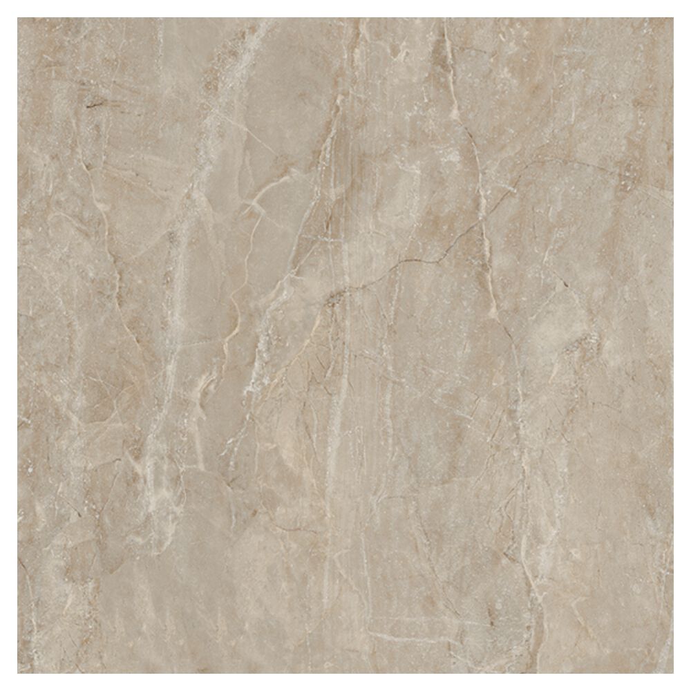 Piso Cerâmico Marmorizado Brilhante Borda Arredondada 61x61cm Fusion Ceral (Caixa com 2,65m²)