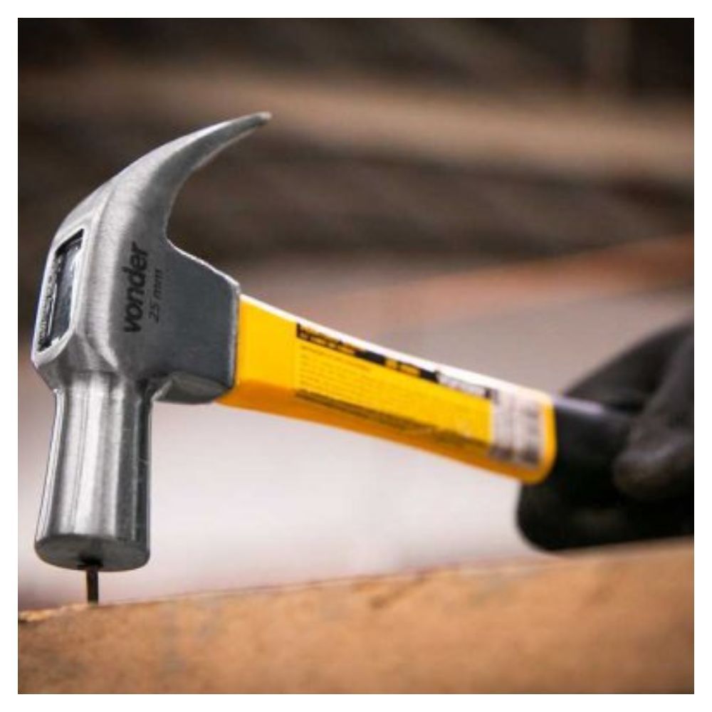 Martelo Unha 27mm Cabo de Fibra Vonder