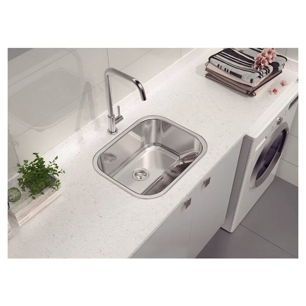Tanque de Encaixe Hera 34L em Aço Inox Polido 50x40cm Tramontina