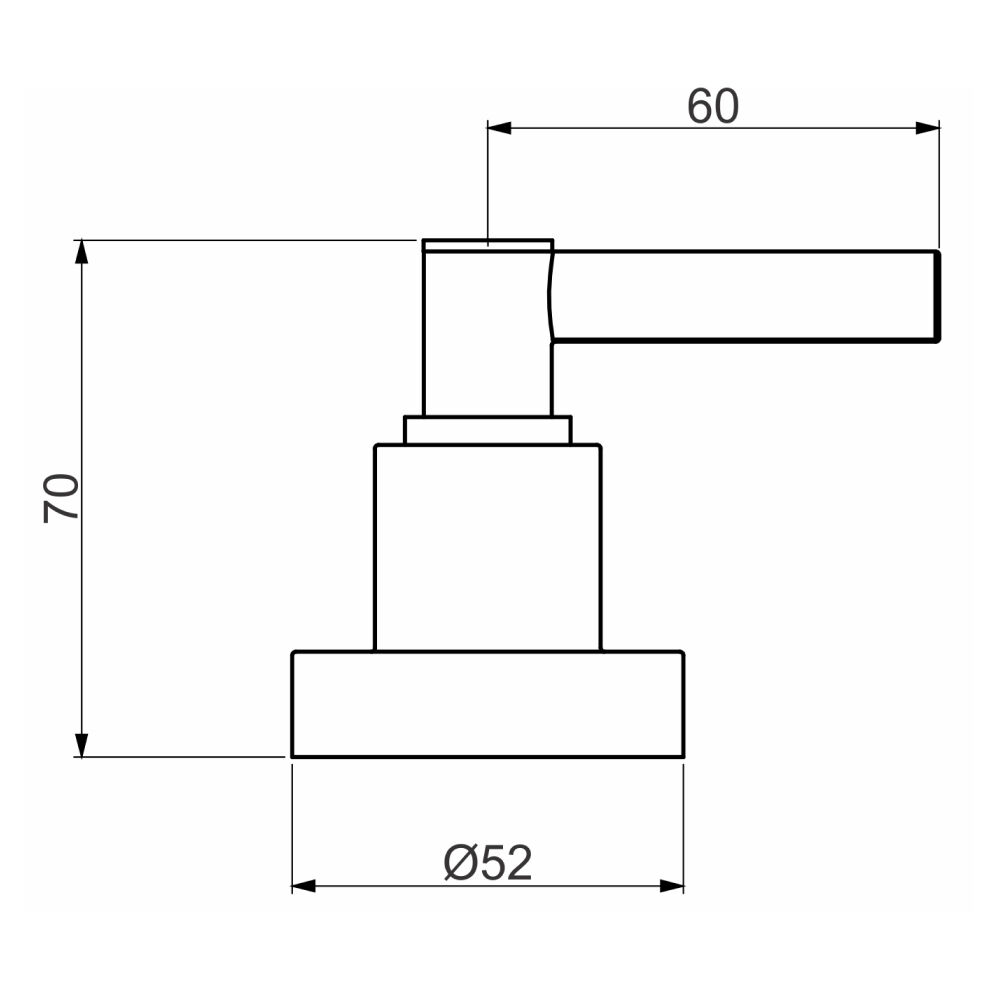 Acabamento Registro Base Docol 1/2" e 3/4" e 1" (Pequeno) Mais Perflex
