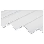 Telha Translúcida de Fibra de Vidro 244x110cm Incolor Afort