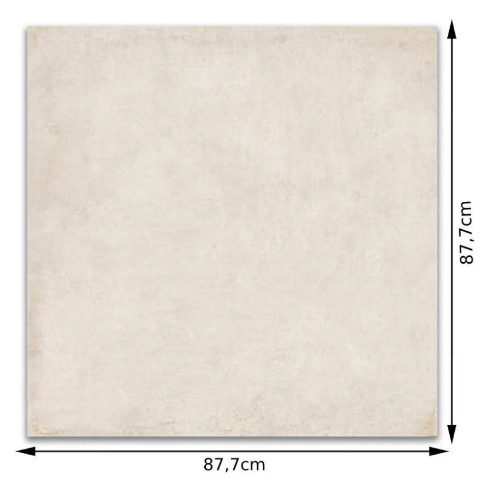 Porcelanato Polido Detroit Off White 87,7 x 87,7cm Retificado - Portinari