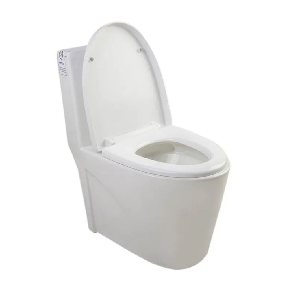 Kit Vaso Sanitário Monobloco 3/6L com Assento Sanitário e Itens de Instalação Roma Branco Addra