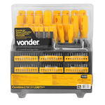 Jogo Chaves Fenda Phillips Hex Precisão 100 Peças Vonder