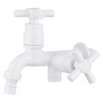 Torneira de Parede para Jardim/Lavanderia ABS Branco Hidrofama