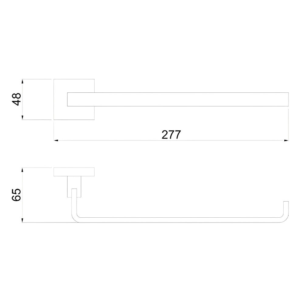 Toalheiro Barra Rosto Loren Vogue Cromado Lorenzetti