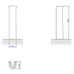 Coluna para Lavatório Aspen/Izy Branco Deca