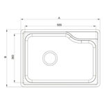 Cuba de Embutir para Cozinha Premium 30520 Inox Ghelplus