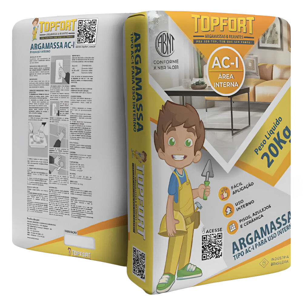 Argamassa Uso Interno ACI 20kg TopFort