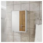 Armário Plástico com Perfil de Alumínio com 1 Porta 35x11,3x45cm de Sobrepor Astra